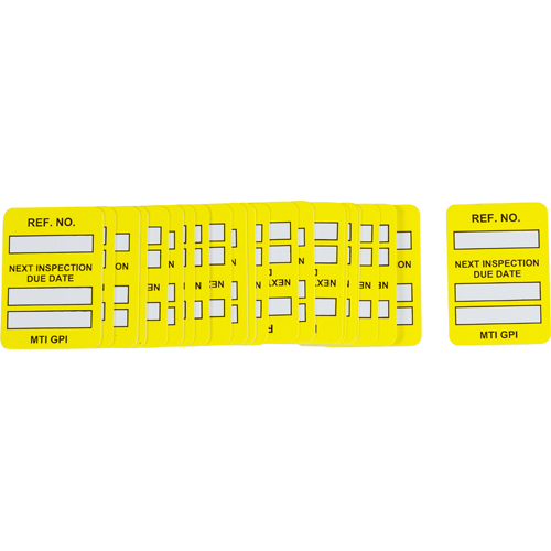 MICROTAG Next Inspection Due Date Insert MIC MTIGPI Y